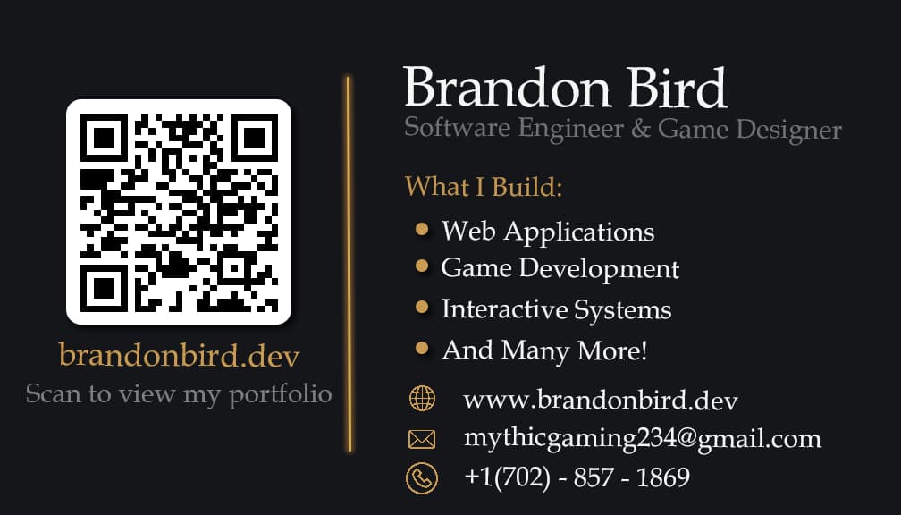 Business Card Back